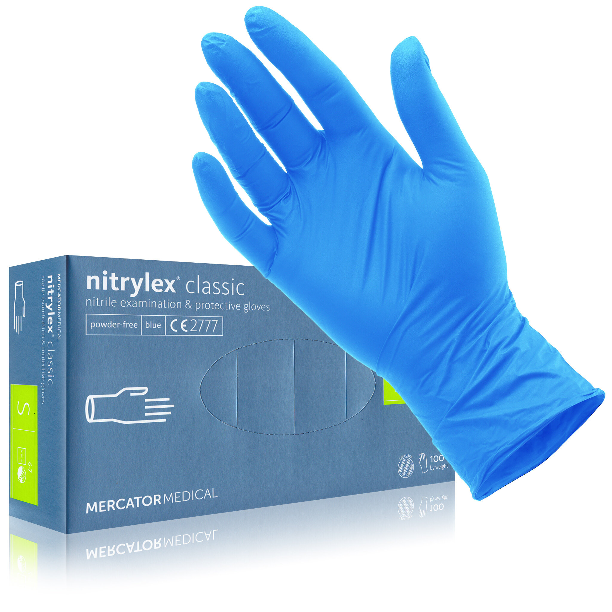 Mercator Nitrylex Classic S Puderfreie Nitril Handschuhe St Ck