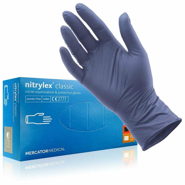 Powder-free nitrile gloves Mercator M - 100pcs