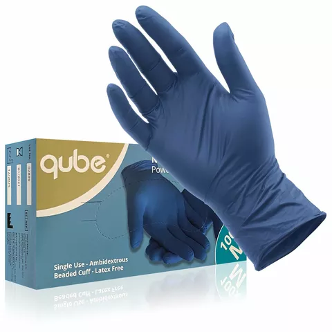 Εξεταστικά γάντια νιτριλίου Qube