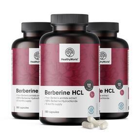 3x Berberine HCL 500 mg