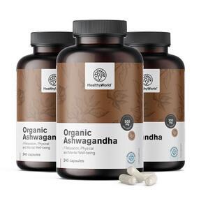 3x Organic Ashwagandha 500 mg