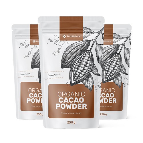 3x økologisk kakaopulver
