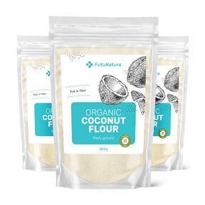 3x Organic coconut flour, finely ground