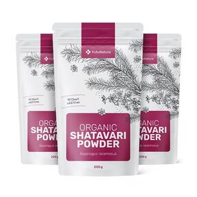 3x organický prášek Shatavari