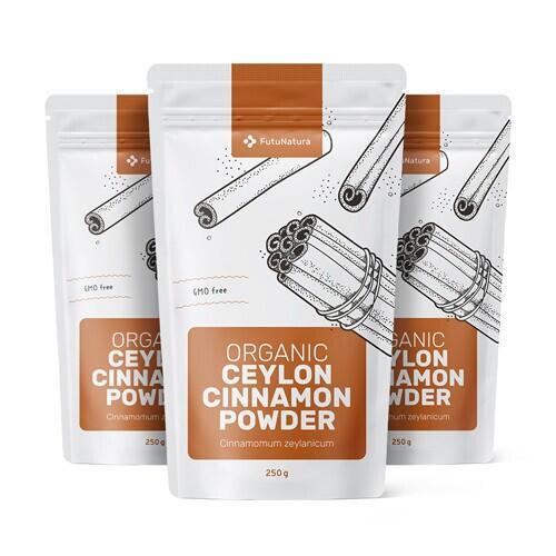 3x Biologisch Ceylon kaneelpoeder