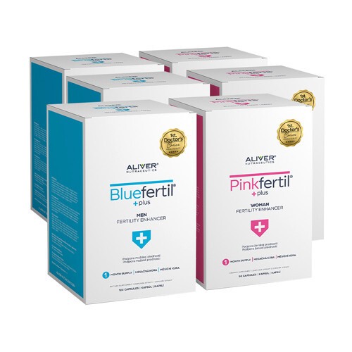 3x BlueFertil + 3x PinkFertil - mužská a ženská plodnost