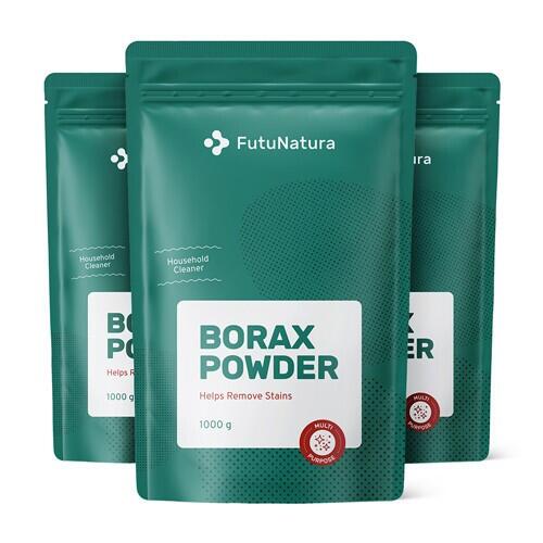 3x Borax - tetraboritan sodný