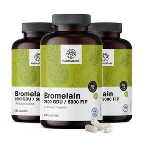 3x Bromelaín 500 mg