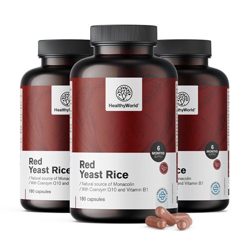 3x Červená kvasnicová ryža 250 mg