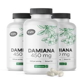 3x Damiana 450 mg - ekstrakt 10:1