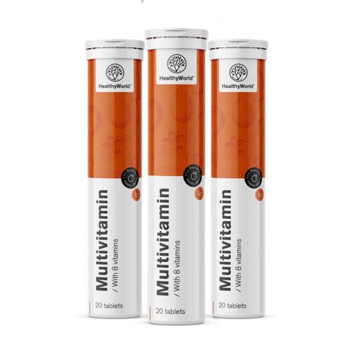 3x Multivitamíny – šumivé tablety