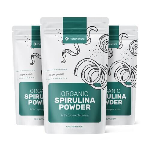 3x Organikus Spirulina por