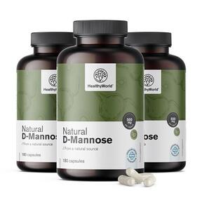 3x Natural D-mannose 1500 mg