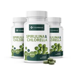 3x Vetikad Spirulina + Chlorella