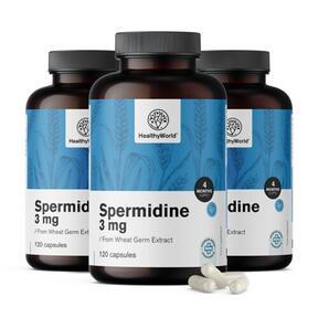 3x Spermidín 3 mg – z extraktu pšeničných klíčkov