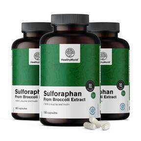 3x Sulforafan - z ekstraktu z brokułów 50 mg