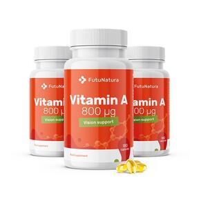 3x Vitamín A 800 µg