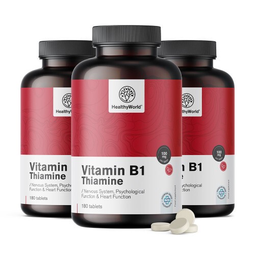 3x Vitamín B1 – tiamín 100 mg