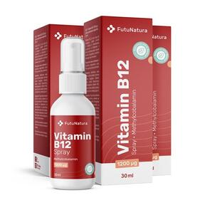 3x Vitamín B12 1200 µg - sprej