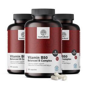 3x Vitamín B50 komplex