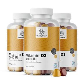 3x Vitamín D3 2000 IU