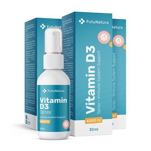 3x Vitamín D3 4000 IU – sprej