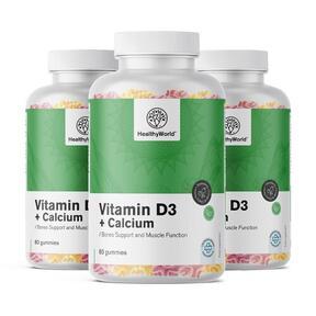 3x Vitamín D3 + Vápnik
