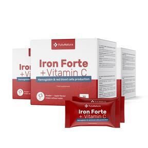 3x Železo Forte + vitamín C DIRECT