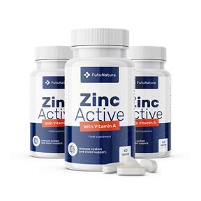 3x Zinok Active + vitamín A