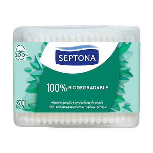 Bastoncillos de algodón biodegradables