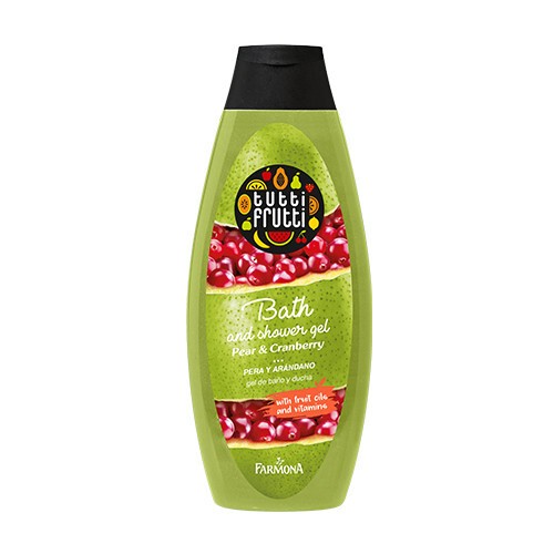 Bath and shower gel - pear & cranberry