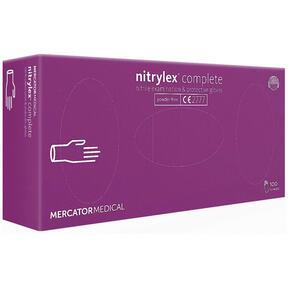 Gants nitrile non poudrés Mercator Nytrilex complet S - 100 pcs