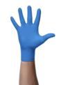 Bezpudrowe rękawice nitrylowe teksturowane Mercator GoGrip niebieskie M - 50 szt.
