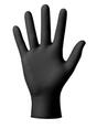 Bezpudrowe teksturowane rękawice nitrylowe Mercator GoGRIP czarne S