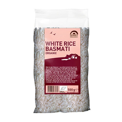 Bioloģiski basmati rīsi - baltie