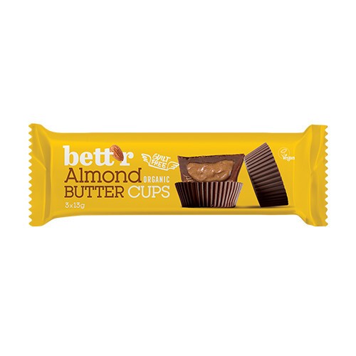 BIO Nut Butter Cups - amandelboter en chocolade