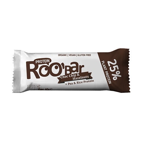 BIO Roobar proteinbar - chokolade og hasselnødder
