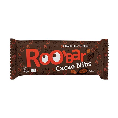 BIO Roobar vegán szelet - kakaóbabok