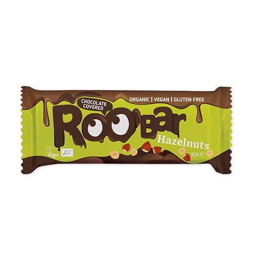 BIO Roobar vegansk bar - hasselnød & chokolade