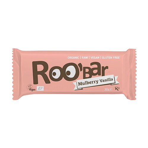 BIO Roobar vegán szelet - eperfa és vanília
