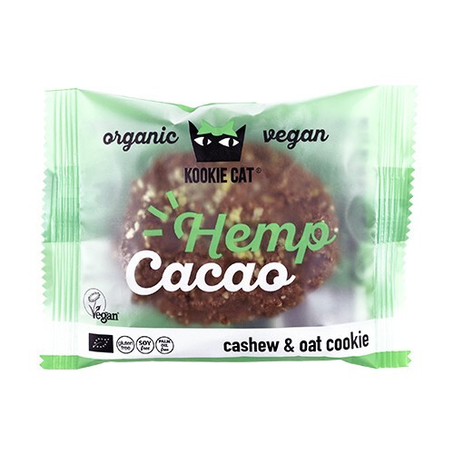 Galleta Kookie Cat ecológica - cáñamo y cacao