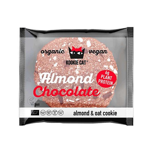 Økologisk Kookie Cat-kiks - mandel & mørk chokolade
