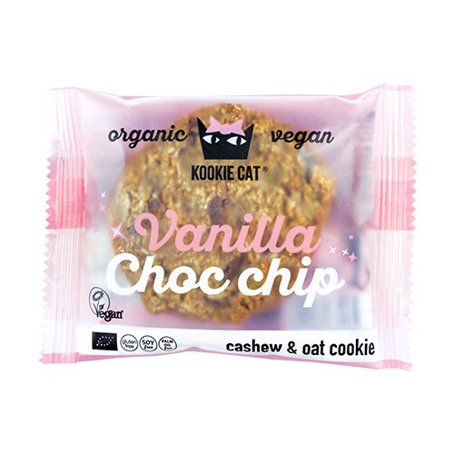 Bio sušenky Kookie Cat - vanilkové a čokoládové kapky