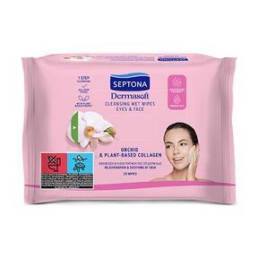 Cleansing facial wipes with orchid extract