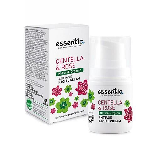Crema facial antiedad natural - gotu kola & rosa
