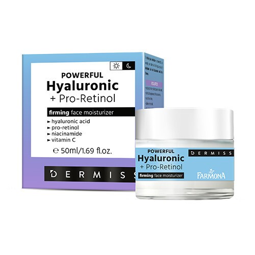 Crema idratante con acido ialuronico e pro-retinolo