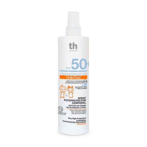 Crème solaire en spray pour enfants SPF 50+.