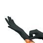 Czarne, bezpudrowe rękawice nitrylowe MAXTER XL