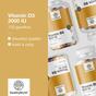 3x Vitamín D3 2000 IU