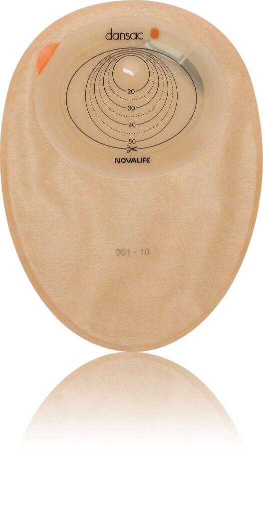 Dansac Nova Life 1 - непрозрачен - 360 ml, непрозрачен, размер на пръстена 38/50 mm - 30 броя